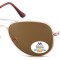 Ochelari de soare polarizati unisex Montana Eyewear MP94B, gold, brown lenses