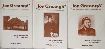 ION CREANGA, REVISTA DE LIMBA, LITERATURA SI ARTA POPULARA VOL.1-3-RODICA POP foto