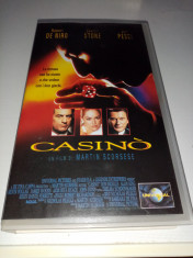 VHS-Film Casino cu Robert De Niro,Sharon Stone si Joe Pesci foto