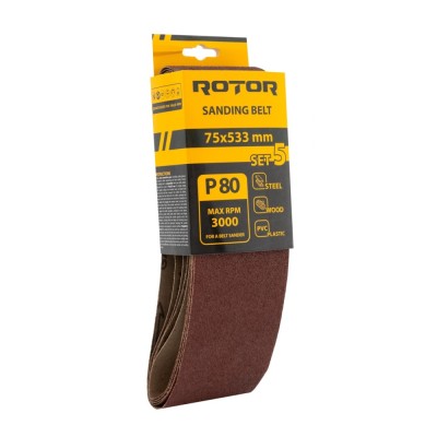 Banda de slefuit ROTOR P80 75*533 set 5 Innovative ReliableTools foto