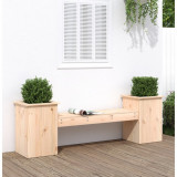 vidaXL Jardinieră bancă, 184,5x39,5x56,5 cm, lemn masiv de pin 825170