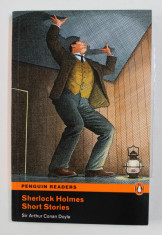 SHERLOCK HOLMES - SHORT STORIES by SIR ARTHUR CONAN DOYLE , PENGUIN READERS , LEVEL 5 , EDITIE PRESCURTATA , 2008 , CONTINE CD foto