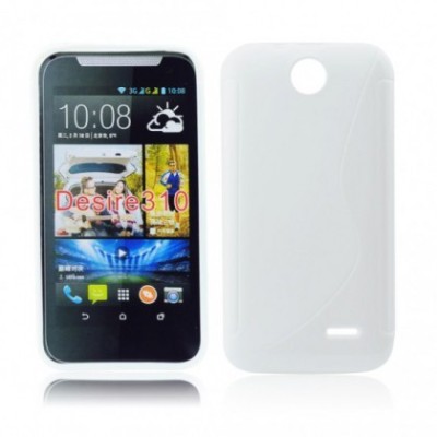 Husa Silicon S-Line HTC Desire 310 Alb foto