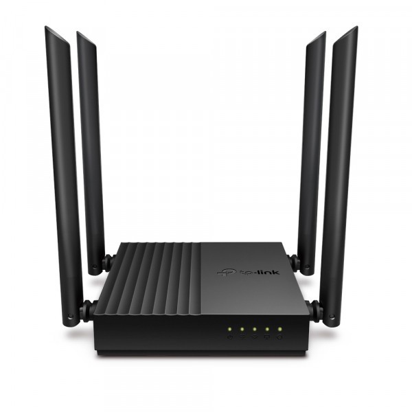 Router Wireless TP-LINK Archer C64, Dual Band, 1200Mbps, Wi-Fi 5, Negru