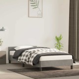 Cumpara ieftin Cadru de pat fără saltea, gri deschis, 100x200 cm, catifea