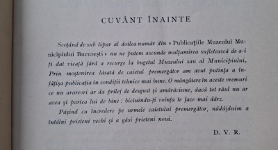 Publicatiile Muzeului Municipiului București, nr. 2 (Dinu V. Rosetti, 1935) foto