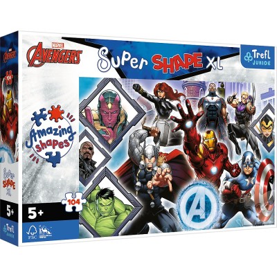Puzzle Trefl Primo Super Shape Xxl 104 Avengers foto