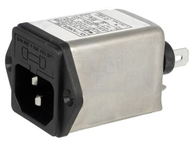 Conector de Alimentare AC Soclu Tată 6A 250V 0,7mH foto