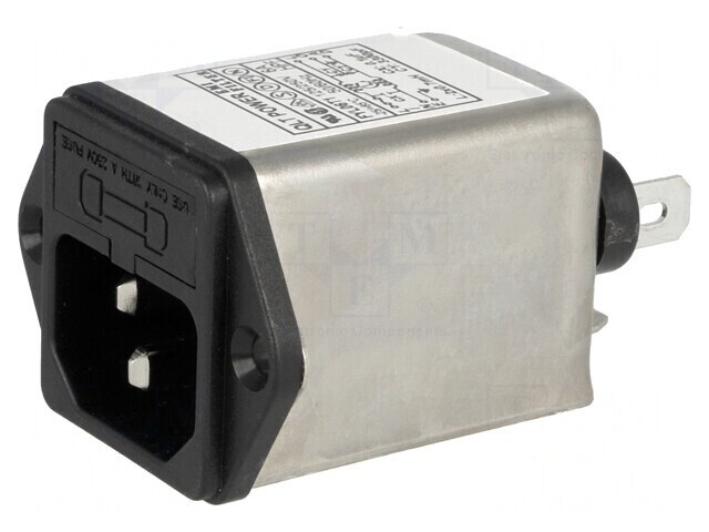 Conector de Alimentare AC Soclu Tată 6A 250V 0,7mH
