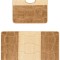 Set 2 Covorase Baie Model Sariyer 2546, Marimi 50 x 80 40 x 50 cm, Bej, Maro, Inaltime Fir 0, Antiderapant, Antialergic, Polipropilena