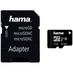 Card de memorie Hama 124150 MicroSDHC, 16GB, Clasa 10 + Adaptor foto