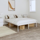 Cumpara ieftin Cadru pat metalic, alb, 140x200 cm