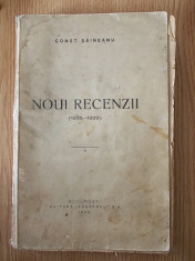 NOUI RECENZII- CONSTANTIN SAINEANU- 1926-1929- UZATA foto