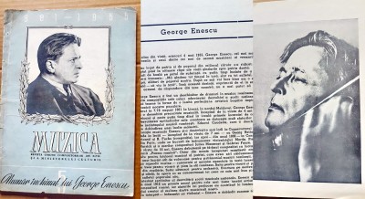 G92-GEORGE ENESCU-Revista U.C. si Min. Culturii din RPR-Nr. Inchinat lui. foto