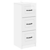 vidaXL Dulap cu sertare Alb foarte lucios 33 x 34,5 x 87 cm 895769