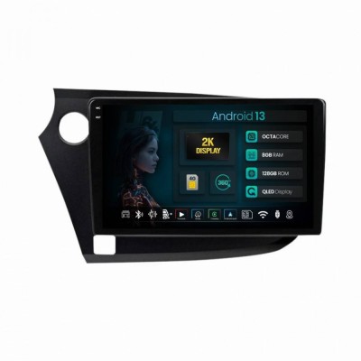 Navigatie 2K Honda Insight (2009-2014) 8GB RAM Android 13 Octacore Slot Sim 4G DSP GPS Wi-FI Carplay Android Auto USB Bluetooth Waze Touchscreen 9.5 I foto