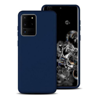 Husa Telefon Silicon Samsung Galaxy S20+ g985 Matte Dark Blue foto