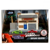 Set de joaca cu 2 masinute, Jada, Fast And Furious, Cafeneaua lui Toretto