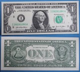 USA SUA █ bancnota █ 1 Dollar █ 2021 █ P-549 █ I9 Minneapolis █ UNC necirculata