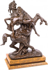 Centaur - statueta din bronz pe soclu din marmura UP-9 foto