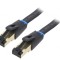 Patch cord U/FTP Cat 8.1 Negru 2m Ecranat