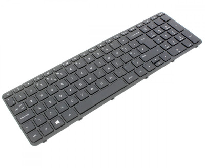 Tastatura laptop HP 250 G3 neagra US/UK cu rama foto