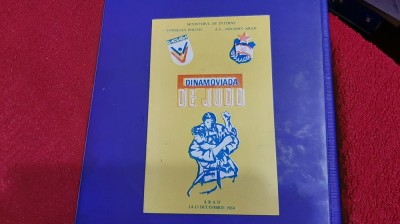 program Dinamoviada de judo Arad 1984 foto