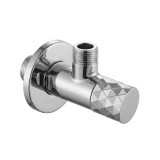 Robinet colțar Diamond 03 1/2" x 3/8" Chrome
