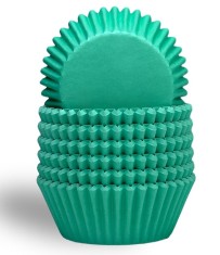 Set 300 Forme pentru Briose si Cupcakes, Hartie Alimentara, verde, Rezistente la Caldura foto