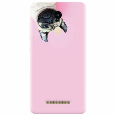Husa silicon pentru Xiaomi Remdi Note 3, Dog And Pink foto