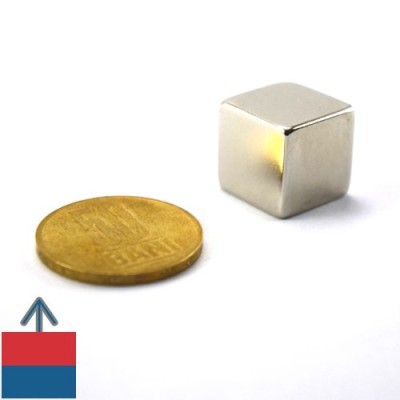 Magnet neodim cub 15 mm N52 foto