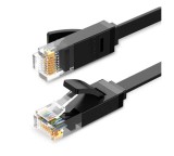 PATCH CORD UTP Ugreen Cat6, &quot;NW102&quot; fire din cupru, flat cable, viteza maxima 1 Gbps, 0.5m, negru &quot;50172&quot; (timbru verde 0.08 lei) - 6957303851720