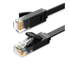 PATCH CORD UTP Ugreen Cat6, &quot;NW102&quot; fire din cupru, flat cable, viteza maxima 1 Gbps, 1m, negru &quot;50173&quot; (timbru verde 0.18 lei) - 6957303851737