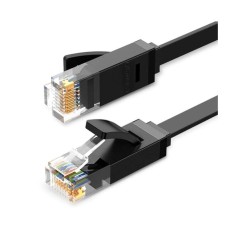 PATCH CORD UTP Ugreen Cat6, &quot;NW102&quot; fire din cupru, flat cable, viteza maxima 1 Gbps, 0.5m, negru &quot;50172&quot; (timbru verde 0.08 lei) - 6957303851720