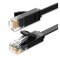 PATCH CORD UTP Ugreen Cat6, &quot;NW102&quot; fire din cupru, flat cable, viteza maxima 1 Gbps, 5m, negru &quot;50176&quot; (timbru verde 0.18 lei) - 6957303851768