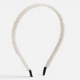 Coronita pentru păr cu margini albe, accesoriu elegant pentru femei, CMCLASS
