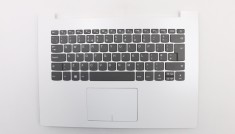 Carcasa superioara cu tastatura palmrest Laptop, Lenovo, IdeaPad 330-14IGM Type 81D0, 81G2, 5CB0N82368, AP13N000300, AM13N000100, DG421, alba, layout