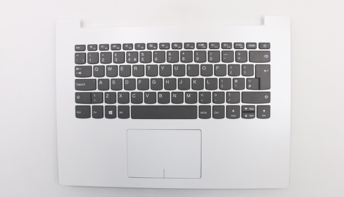 Carcasa superioara cu tastatura palmrest Laptop, Lenovo, IdeaPad 330-14IKB Type 81DA, 81G2, 5CB0N82368, AP13N000300, AM13N000100, DG421, alba, layout