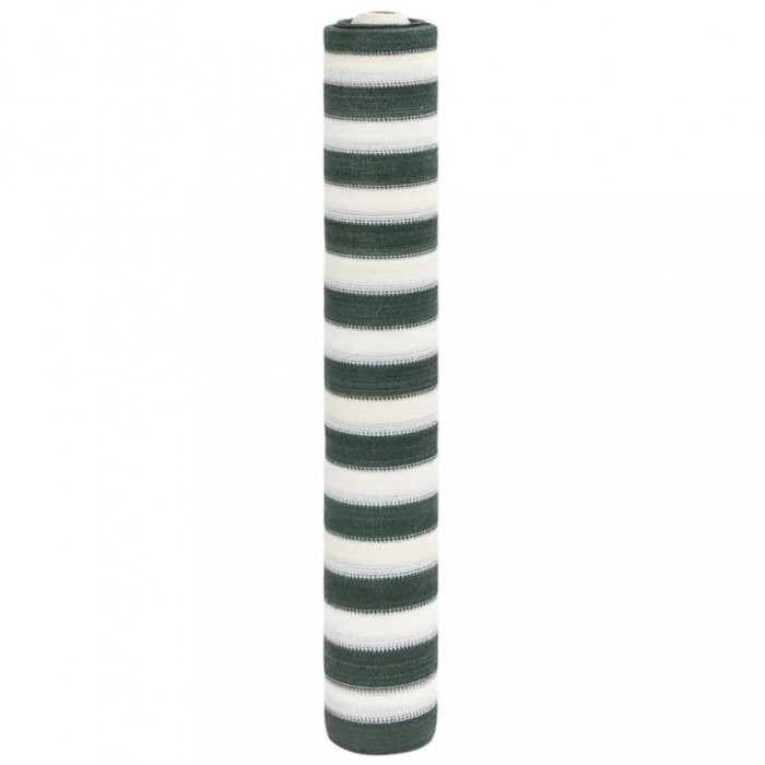 Plasă protecție intimitate, verde/alb, 1,2x10 m, HDPE, 75 g/m&sup2;