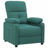 Cumpara ieftin Fotoliu rabatabil, verde inchis, material textil