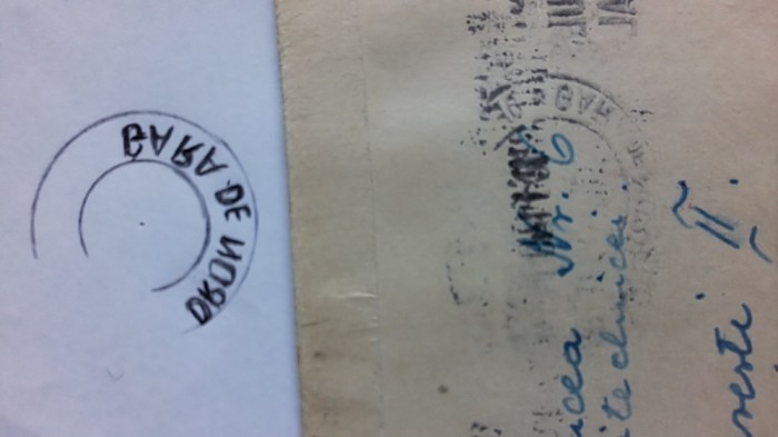 1949-P.circ.Lp 257 dant. stamp.IN OGLINDA Gara de Nord F F RAR