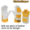 Manusi palmare piele - Ingco HGVC01