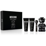 Set cadou Moschino Toy Boy (Apa de parfum, 100 ml + Apa de parfum, 10 ml + Gel de dus, 100 ml + After Shave Balsam, 100 ml), pentru barbati