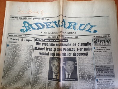 adevarul 10 februarie 1998 foto