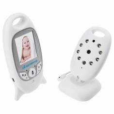 Camera Audio-Video si monitor, pentru supraveghere bebelusi, night vision, Monitorizare Temperatura, Alarma, Cantece de leagan, ecran HD XL 2 Inch, LC