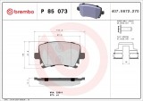 Set placute frana BREMBO P85073
