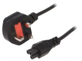 Cablu Alimentare 1.8m 3x0.75mm2 Negru, Gembird