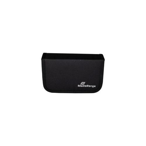 MediaRange Media storage wallet for 6 USB and 3 SD nylon, black