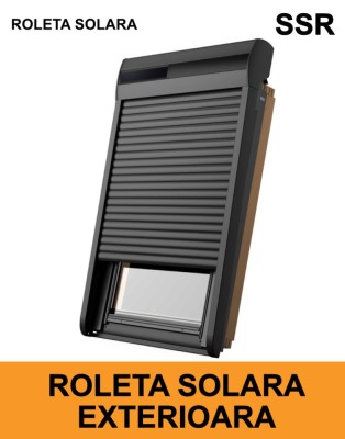 Roleta exterioara solara din aluminiu SSR foto