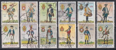 Mozambic 1966 - Uniforme militare portugheze, Stampilat foto